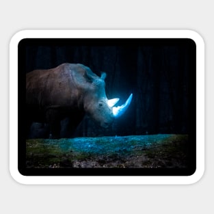 Rhino glow Sticker